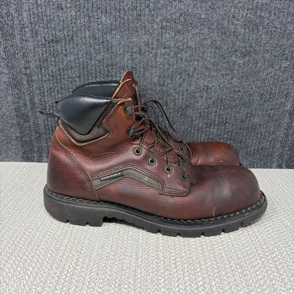 Red Wing Dynaforce 2226 Steel Toe Work Boots Brown Leather Mens 11.5 B